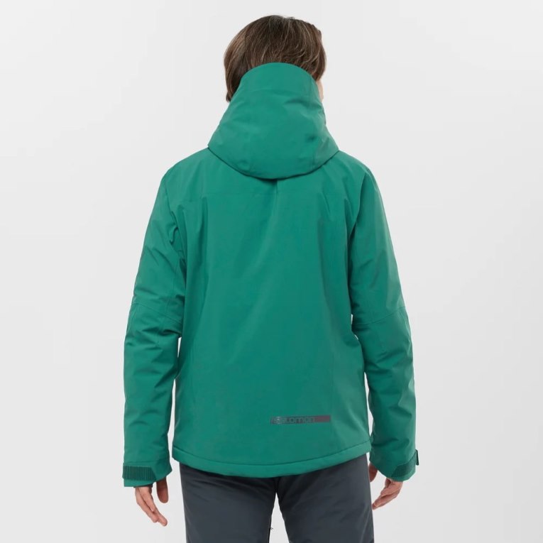 Green Salomon Highland Men's Insulated Jackets | IE PY9372